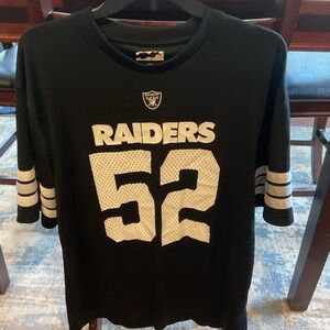 Khalil Mack Oakland Lss Vegas Raiders Football Jersey Shirt Mens Size L Adult